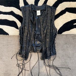 Leather vest